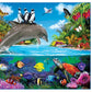 MasterPieces 300 Piece EZ Grip Jigsaw Puzzle - Dolphin Ride - 18x24