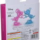 3D Jigsaw Puzzle, 68 Piece Crystal Gallery, Mickey & Minnie