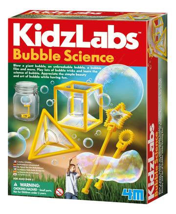 4M Toysmith: Bubble Science, Bubble Making Science Kit, Includes Recipes To Make Your Own Bubble Mixture, For Boys & Girls, Ages 5 And Up