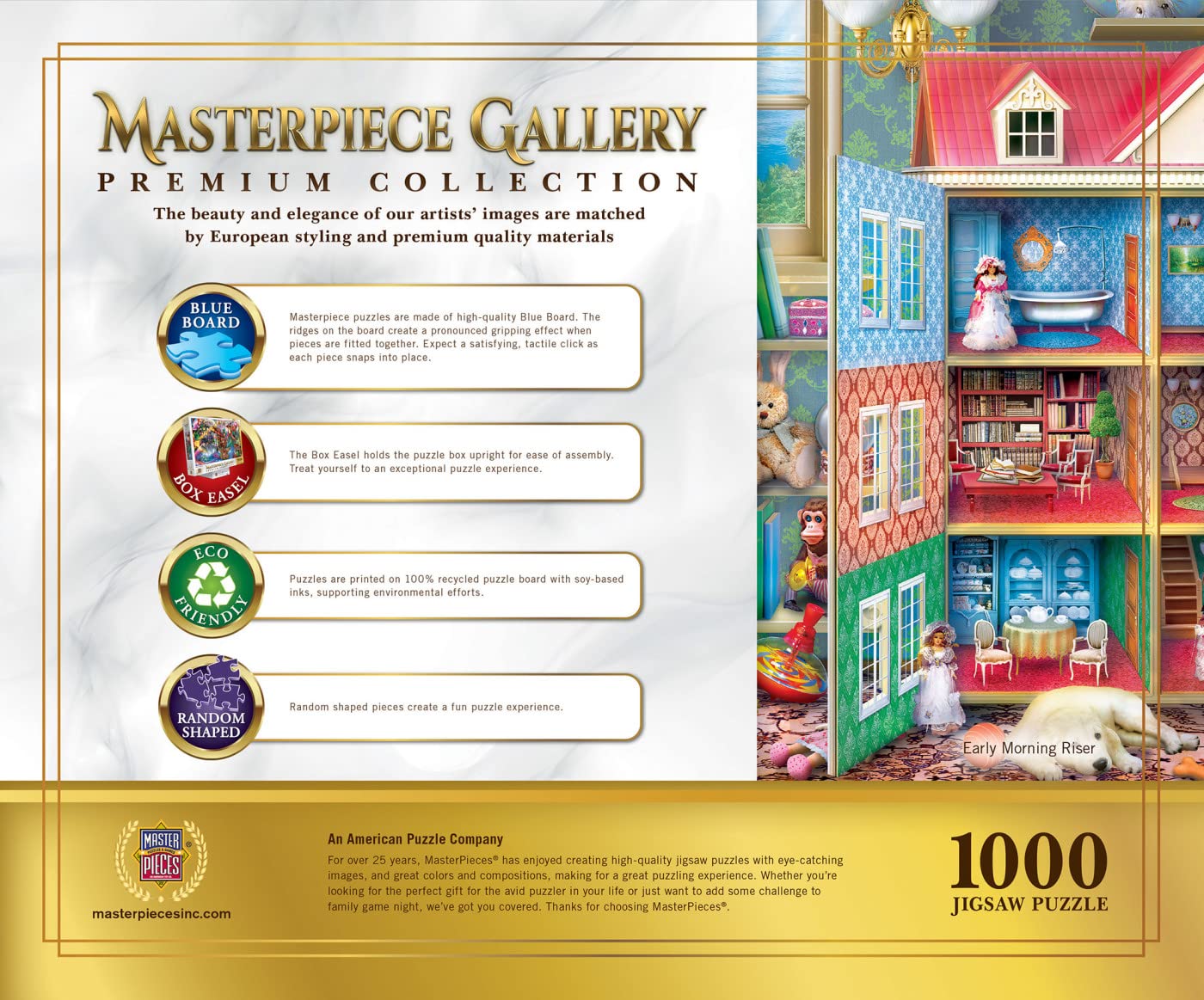 MasterPieces 1000 Piece Jigsaw Puzzle for Adults, Family, Or Youth - Early Morning Riser - 26.75x 19.25