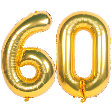 40 Inch Gold Number Balloons Helium Foil Mylar Balloon Birthday Party Banquet Decoration 60