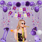 Naninuneno 11Th Birthday Decorations For Girls, Purple 11 Happy Birthday Balloons Supplies Including Purple Happy Birthday Banne