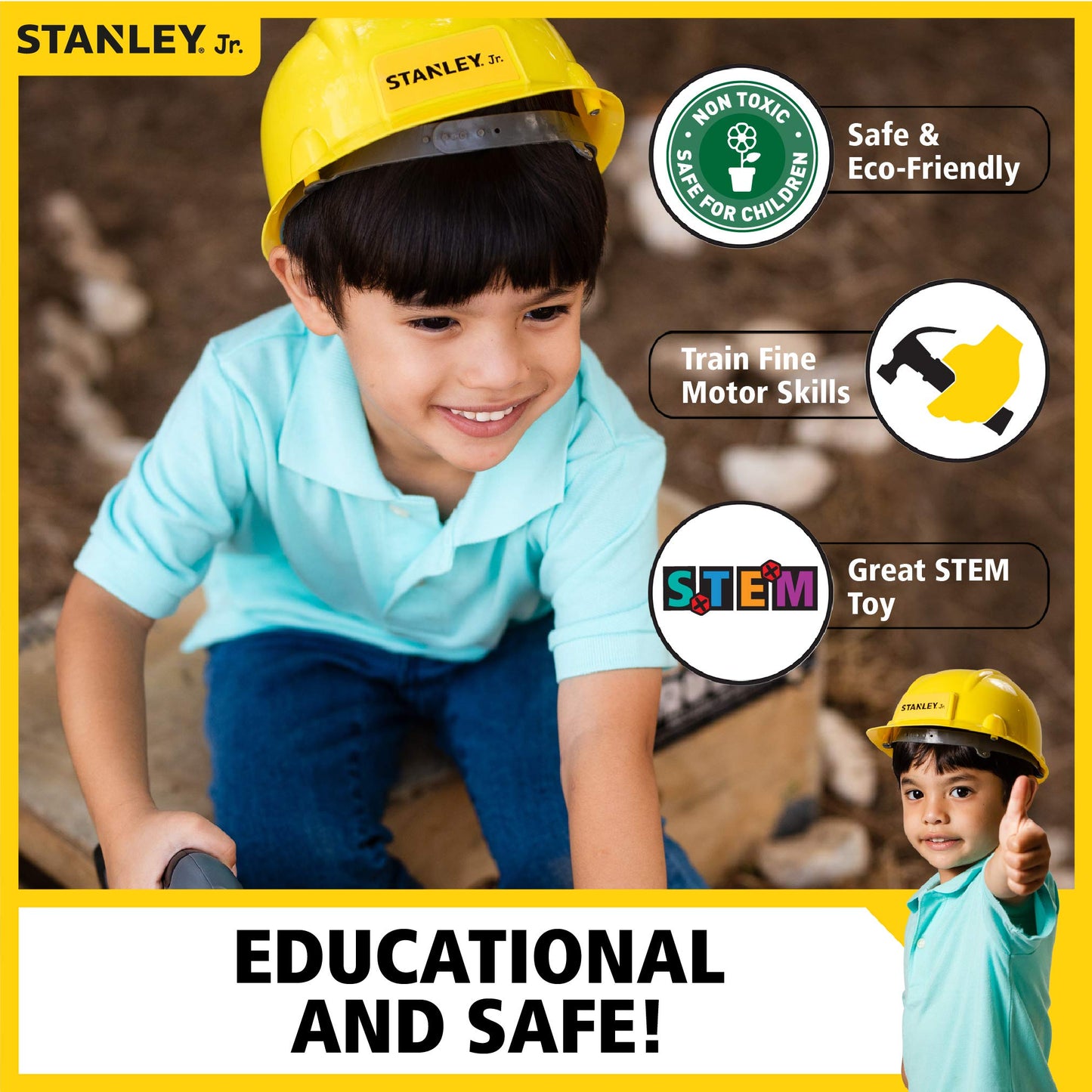 Stanley Jr. 3 Piece Pretend Play Toolset
