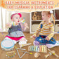 Baby Musical Instruments - Montessori Musical Toys for Toddlers 1-3 Musical Instruments for Toddlers 1-3 Neutral Colors Xylophon