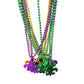 Ysppf Mardi Gras Bead Necklaces Round Multi Colors Party Necklace(12 Pcs)