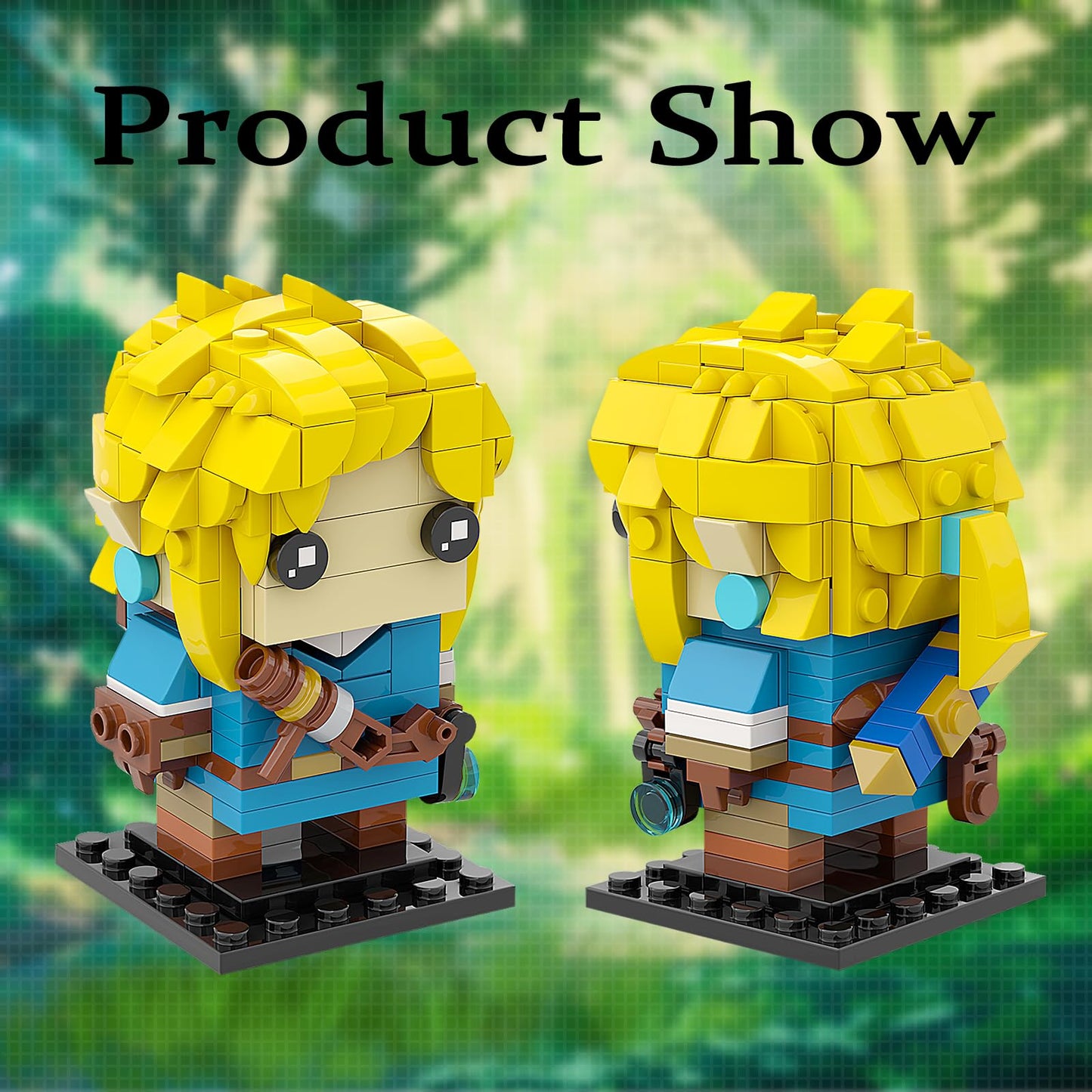 Breath Of The Wild Link Building Sets For Adults Kids, Link Minifigure Building Kit,Game Player Collection Creative Building Blo