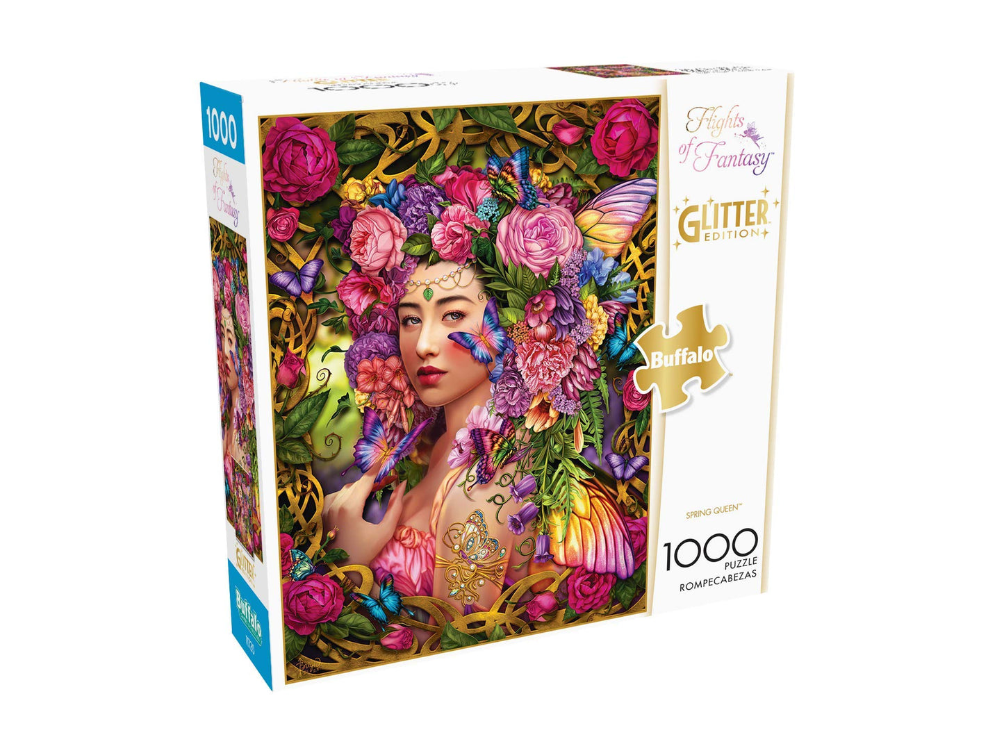 Buffalo Games - Flights of Fantasy - Spring Queen - 1000 Piece Jigsaw Puzzle  Pink