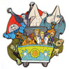 Playhouse Glow in The Dark Scooby Doo 22-Piece Die-Cut Mini Puzzle for Kids - Chibi Characters, Paperboard, Model PUZ-7020E