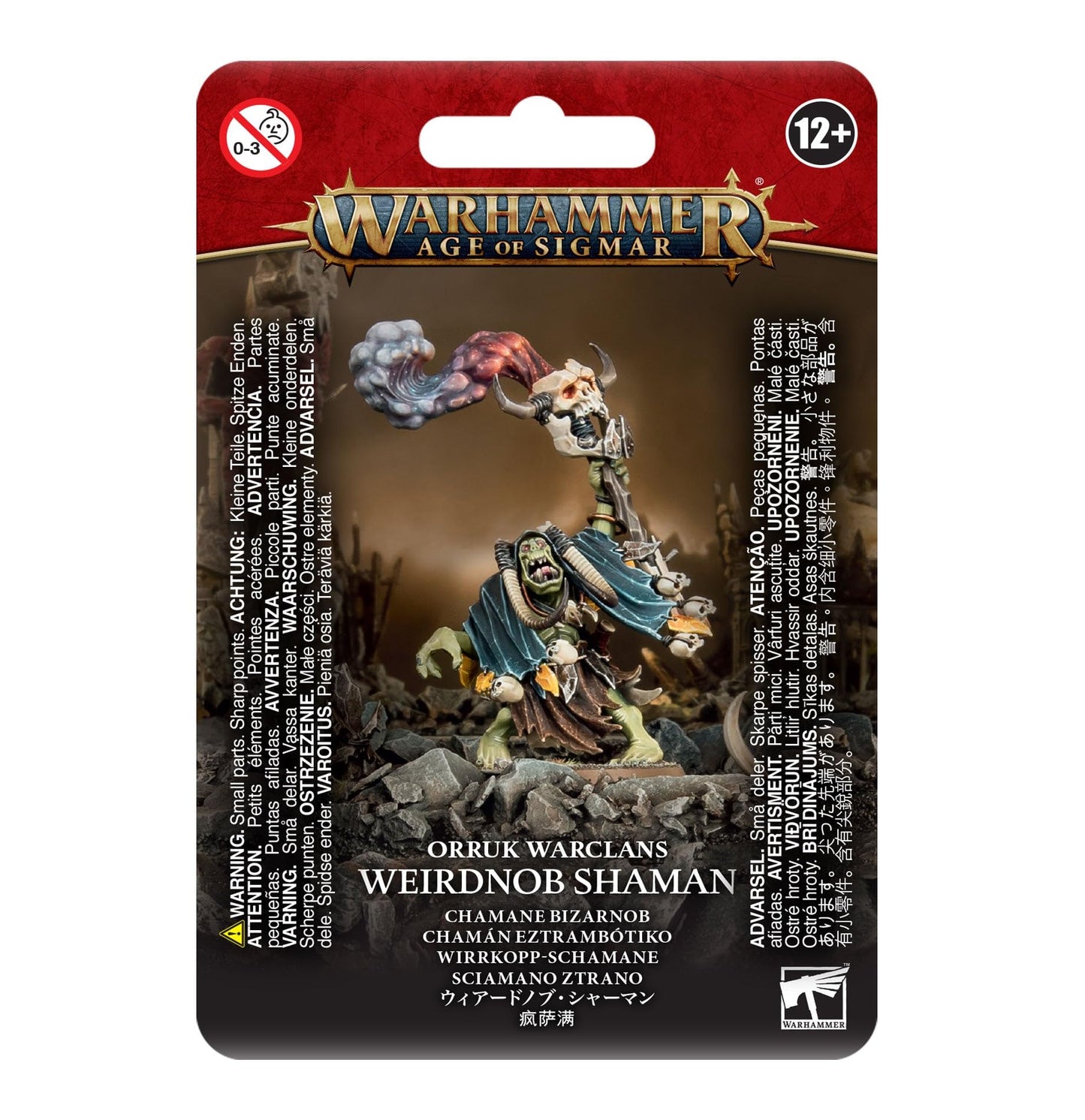 Games Workshop 99070209005 Ironjawz Orruk Weirdnob Shaman Miniature Game Black 5.4 x 3.3 x 1.3 cm; 10 Grams