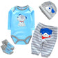 Reborn Baby Dolls Boy Clothes For 17-22 Inch 4 Pcs Sets Fit 17-22'' Newborn Baby Dolls Clothes