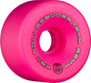 Rollerbones Team Logo Recreational Roller Skate Wheels (Set Of 8), Pink, 62Mm