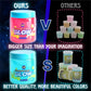 35.16 Fl Oz Glow In The Dark Slime For Kids 6+, Funkidz 1040 Ml Large Slime Pack Neon Colors Slime Kit Green Blue Pink Yellow Bi