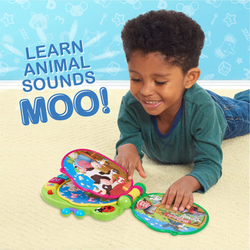 Cocomelon Learning Book Interactive Toy For Toddlers, 3 Learning Modes, Music, 50 Learning Phrases, Officially Licensed Kids Toys For Ages 18 Month