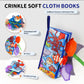 Jollybaby Baby Cloth Books, Touch & Feel Crinkle Soft Books, for Infants Babies, Toddler Early Educational Interactive Stroller
