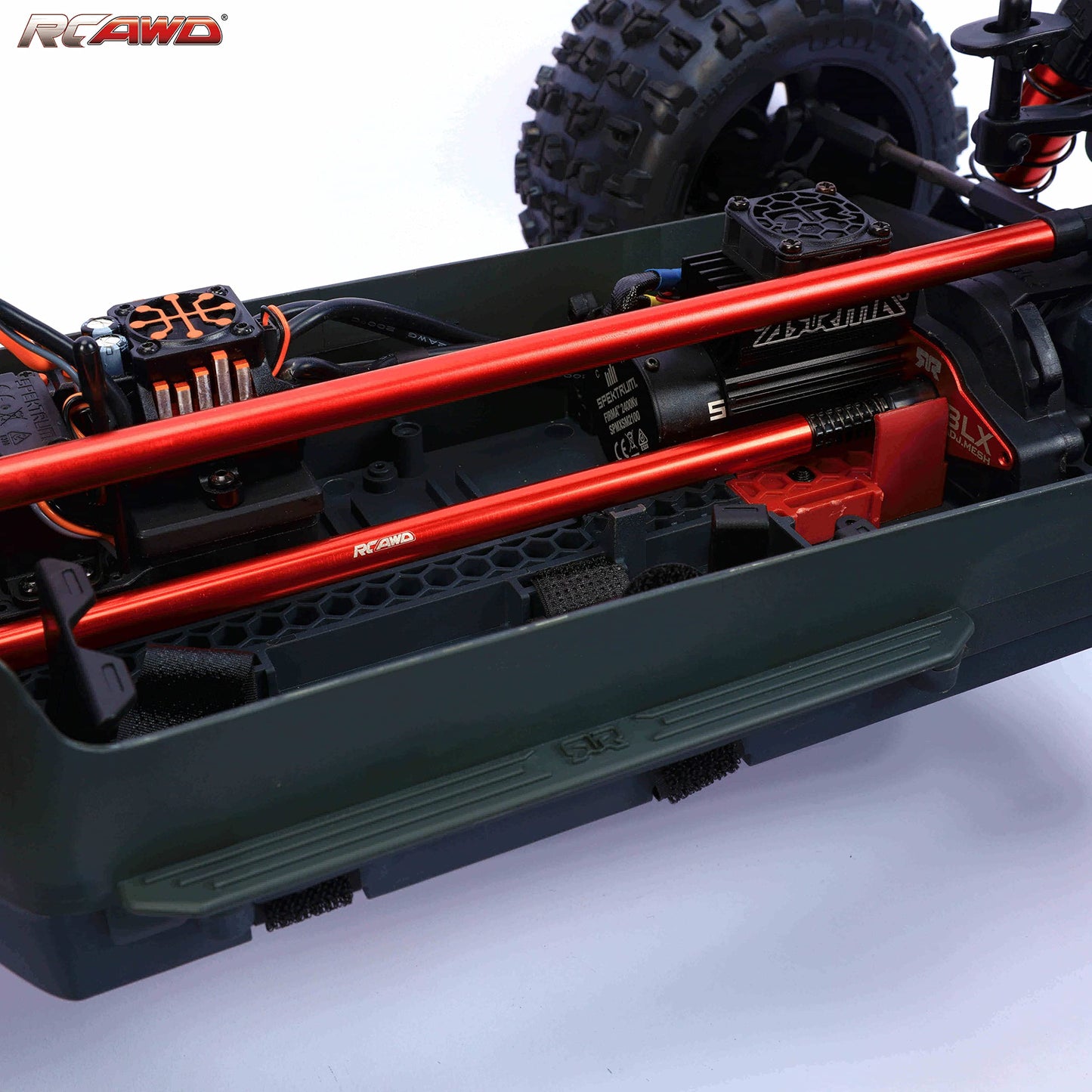Rcawd Kraton 4S Center Driveshaft 227Mm Upgrades, 1/10 Arrma, Aluminum Parts Arac3955, Not For Outcast 4S, Red
