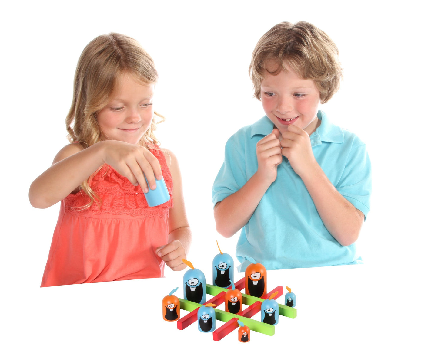 Gobblet Gobblers Tic Tac Toe 2 Players Fun Strategy Board Game - Award Winning Kids And Family Friendly Educational Board Game By Blue Orange Games- Ages 5+ (105)