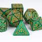 Poludie Dice DND, Polyhedral Dice Set(7 Pcs) D&D Dice with Leather Dice Bag for Dungeons and Dragons Role Playing Dice Games RPG
