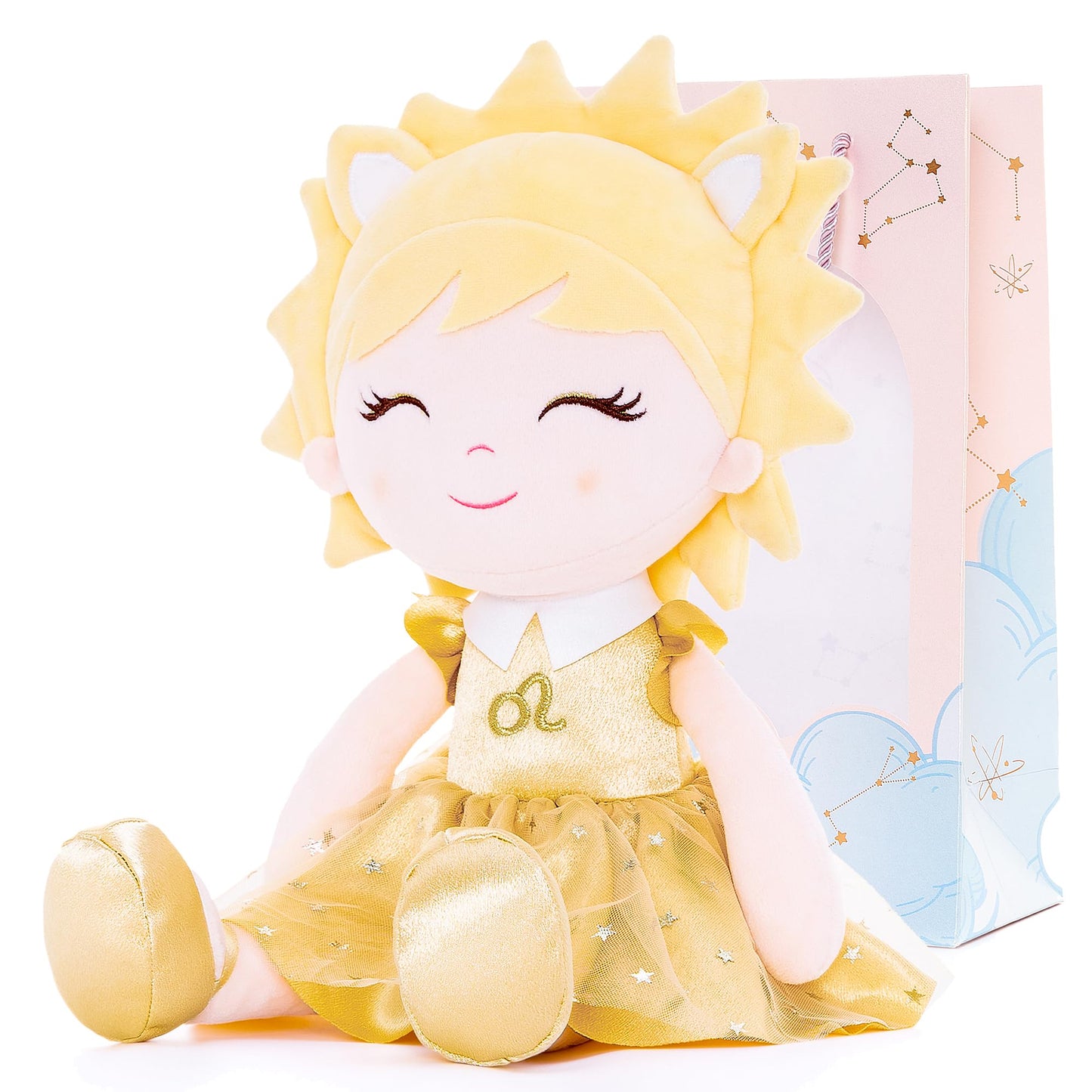 Arteeksdoll Baby Girl Gifts Plush Dolls Constellations Zodiac Doll Birthday Gift 17 Inches Leao
