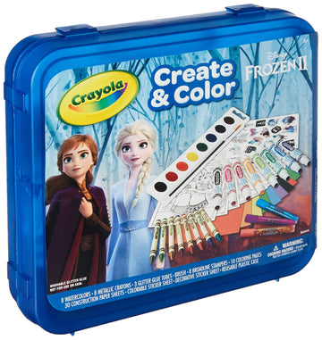 Crayola Frozen 2 Coloring Art Case, Arts & Crafts, Gift For Kids, Ages 5, 6, 7, 8, Packaging May Vary