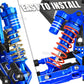 Brcatwpark Big Bore Rc Shock Absorber Upgrades - Front & Rear Mixed Alloy Shocks Navy Blue For Slash/Stampede,Bandit & Rustler 2
