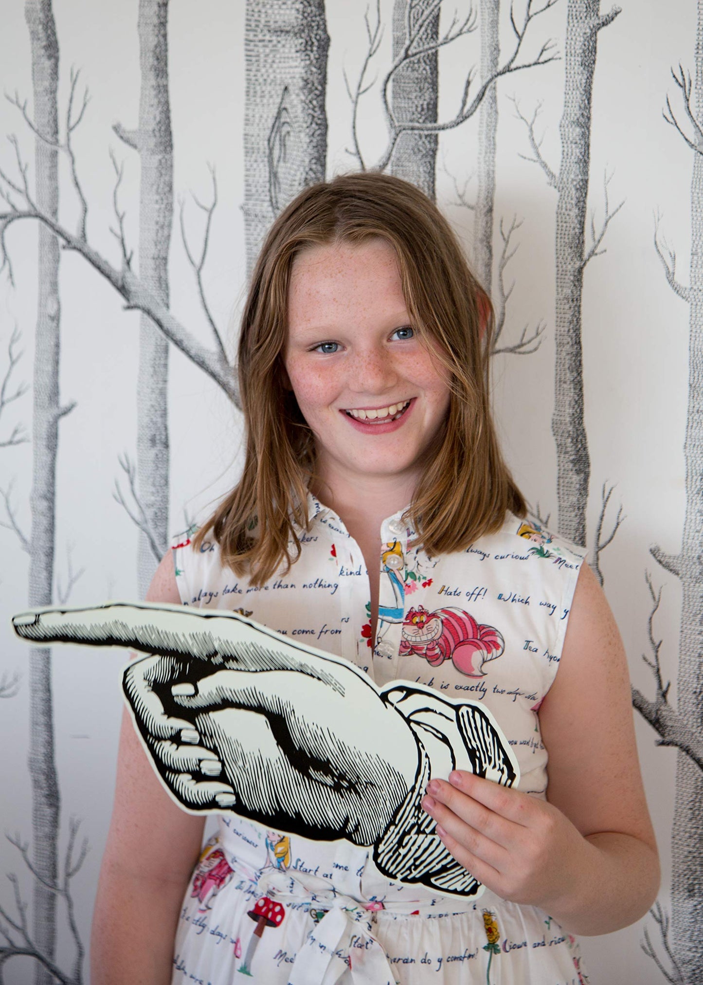 Pack of 8 Alice in Wonderland Props - Oversized Decorations, Party Supplies For Mad Hatter Tea Party, Birthday, Afternoon Teas,