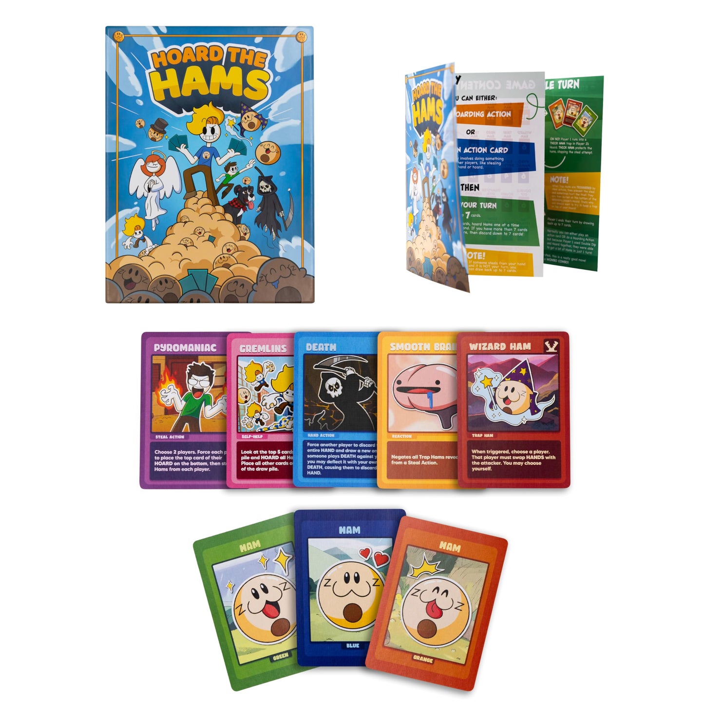 Wombo Combo Games Hoard The Hams - Colorful Game, 6x8 Size, Fun for All Ages