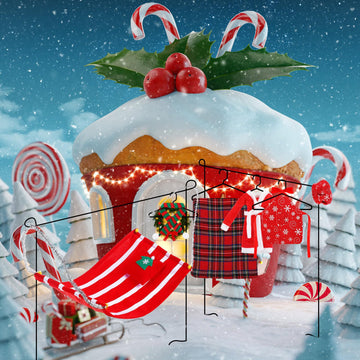 Christmas Elf Doll Accessories Set Includes Christmas Plaid Sleeping Bag Plush Nightgown Apron Chef Hat Scarf And Hammock For Ch