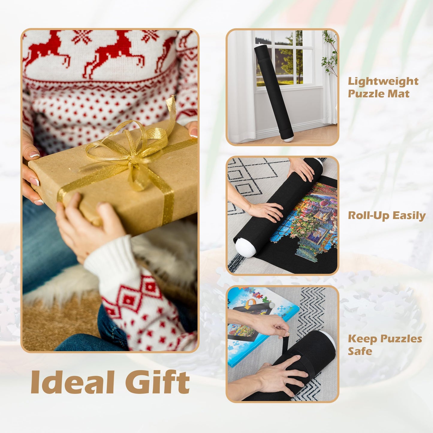 Lavievert Jigsaw Puzzle Mat Roll Up  Portable Puzzle Board Puzzle Storage Puzzle Saver  Environmental Friendly Material  Store Jigsaw Puzzles Up to 1500 Pieces