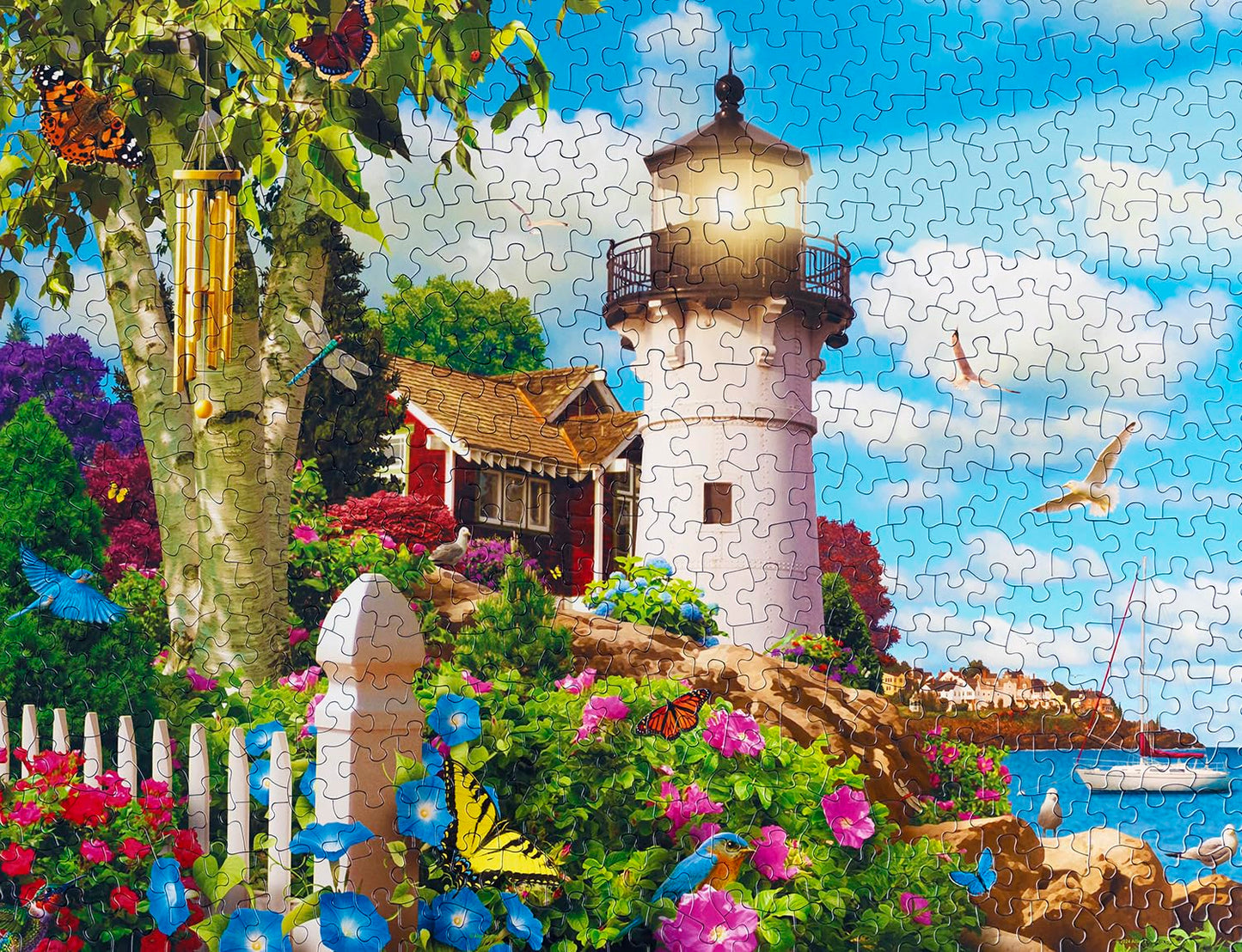 Springbok'S Coastal Illumination 500 Piece Jigsaw Puzzle For Adults Features An Idealic Costal Retreat - Made In The Usa