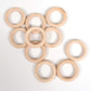 Tickit 73915 Small Wooden Rings - Set Of 10