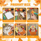 Motipuns 24 Sets Thanksgiving Turkey Ornaments Crafts Turkey Paper Suncatchers Thanksgiving Fall DIY Kit Pumpkin Crafts Decorati