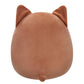 Squishmallows Original 7.5-Inch - Regina The Brown And White Corgi With Pineapple Drink And Flower