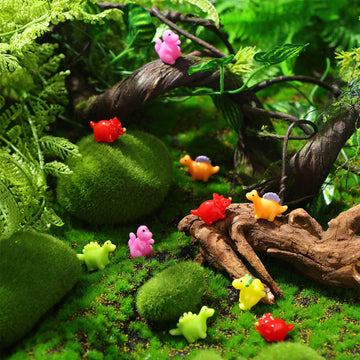 Poen 150 Pcs Mini Dinosaur Figures Resin Small Dinosaur Toys Garden Mini Dinosaurs Realistic Tiny Dinosaurs Miniature Dinosaur Figurines For Bag Cake Topper Birthday Party Favors (Cute)