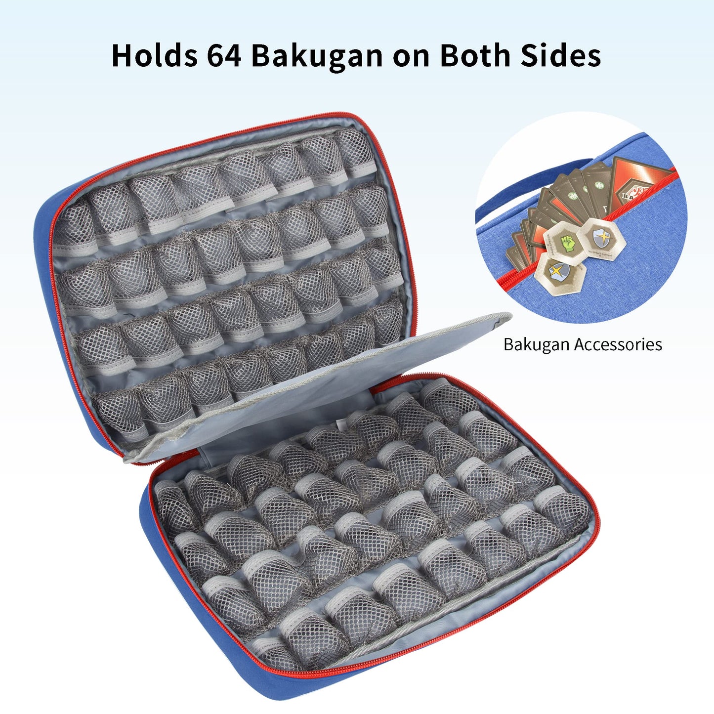 KISLANE Bakugan Carrying Case for 64 Figures, Black Polyester, Model KL220101