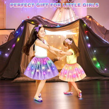 Princess Dress Up For Girls, Toddler Toys For Ages 3-8, 3 Pcs Light Up Toddler Dress Up Clothes With Accessories, Kids Toys For