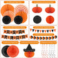 Ahfulife Halloween Party Decorations Supplies Set, Reusable Halloween Decoration Kit Indoor - Happy Halloween Sign Banner For Ho