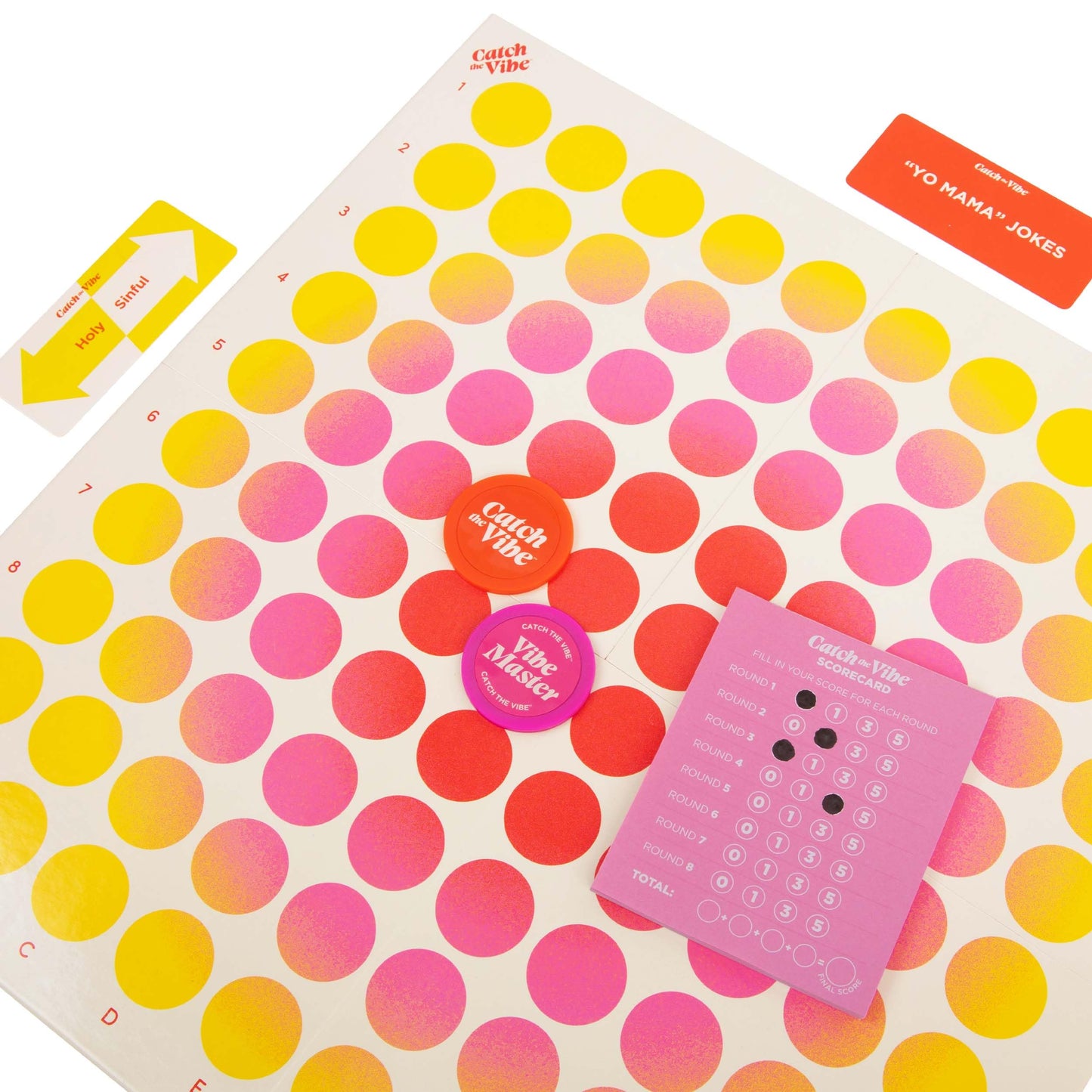 WHAT DO YOU MEME? Catch The Vibe Adult Party Game, Medium, Cardstock, Pink, Model CTV4007