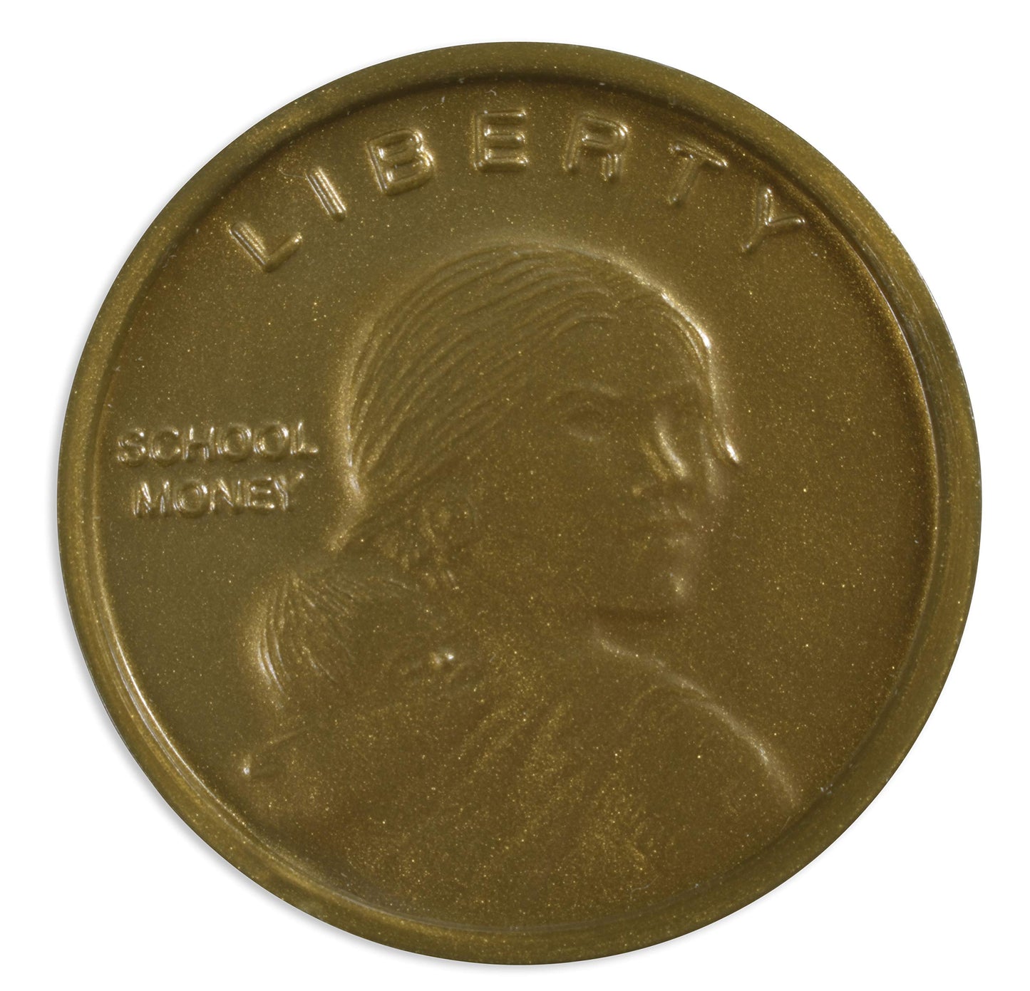 LEARNING ADVANTAGE Play Dollars - Set of 50 Plastic Coins - Designed and Sized Like Real US Currency - Teach Money Math With Thi