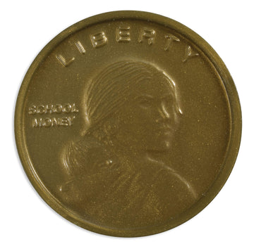 LEARNING ADVANTAGE Play Dollars - Set of 50 Plastic Coins - Designed and Sized Like Real US Currency - Teach Money Math With Thi