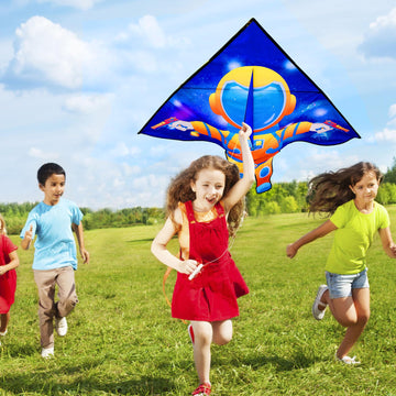 Honbo Large Delta Kites For Kids & Adults,New Astronaut Kite,Easy To Fly Kite,Beginner Kite For Kids Ages 4-8,Beach Kite For Outdoor Games And Activities