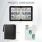 Trading Card Binder With Sleeves 9 Pocket Card Binder Premium 720 Double Sided Pocket Pu Card Collection Binder, Collectible Alb