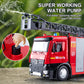 HAPYAD Fire Truck Toy Metal Cab, Fire Engine Truck with Lights and Siren Sounds, Working Water Pump and Ladder, Firetruck Toy fo