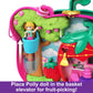 Polly Pocket Playset With 2 Micro Dolls & 12 Accessories, Straw-Beary Patch Compact Travel Toy With Fidget Exterior