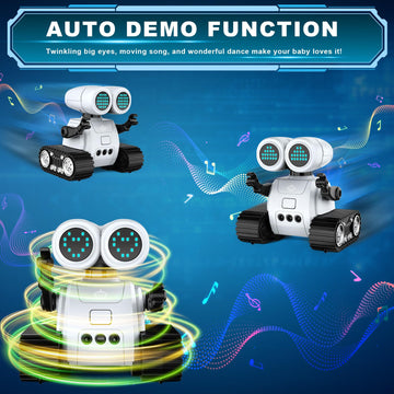 Hamourd Robot Toys for 3 Years Old Boys Girls- Robots with Walkie-Talkie Function, Gesture Sensing, Flexible Head & Arms, Progra