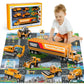 Niplooow Construction Toys For 3 4 5 6 Years Old Boys Girls Kids, Die Cast Metal Truck Toys W/Play Mat, Sand Toys Trucks Excavat