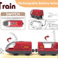 Toy Train Set Remote Control Locomotive Train, Motorized Train For Wooden Track, Electric Train And Tunnel With Sound & Lighting Effect, Magnetic Trains Compatible With Thomas, Brio, Chuggington