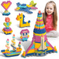 Tigerhu Kids 1120Pcs Building Blocks Set Educational Stem Building Toy, Construction Block Toys Set Learning Playset Kit For Boys Girls, Child Brain Development Preschool Kindergarten Toy Age 3+