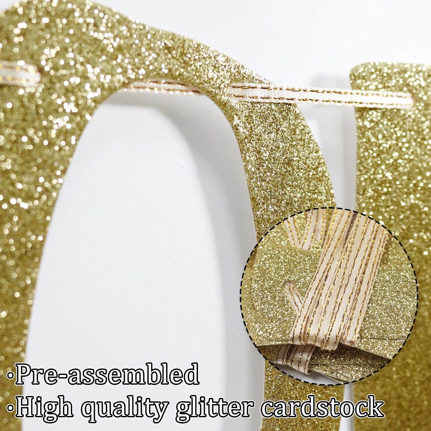Holy Shit You'Re Old Banner Gold Glitter For 30Th 40Th 50H 60Th 70Th 80Th 90Th Funny Birthday Banner Sign Bunting Party Decor Photo Booth Props (Gold)