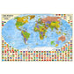 Payohto Political World Map Jigsaw Puzzle 1000 Pieces For Adults Kids Or Teens With 197 Countries International World Flags Puzz