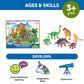 Learning Resources Jumbo Dinosaurs Set - 6 Large Plastic T-Rex, Stegosaurus, Brachiosaurus - Multi-color, Model LER0836